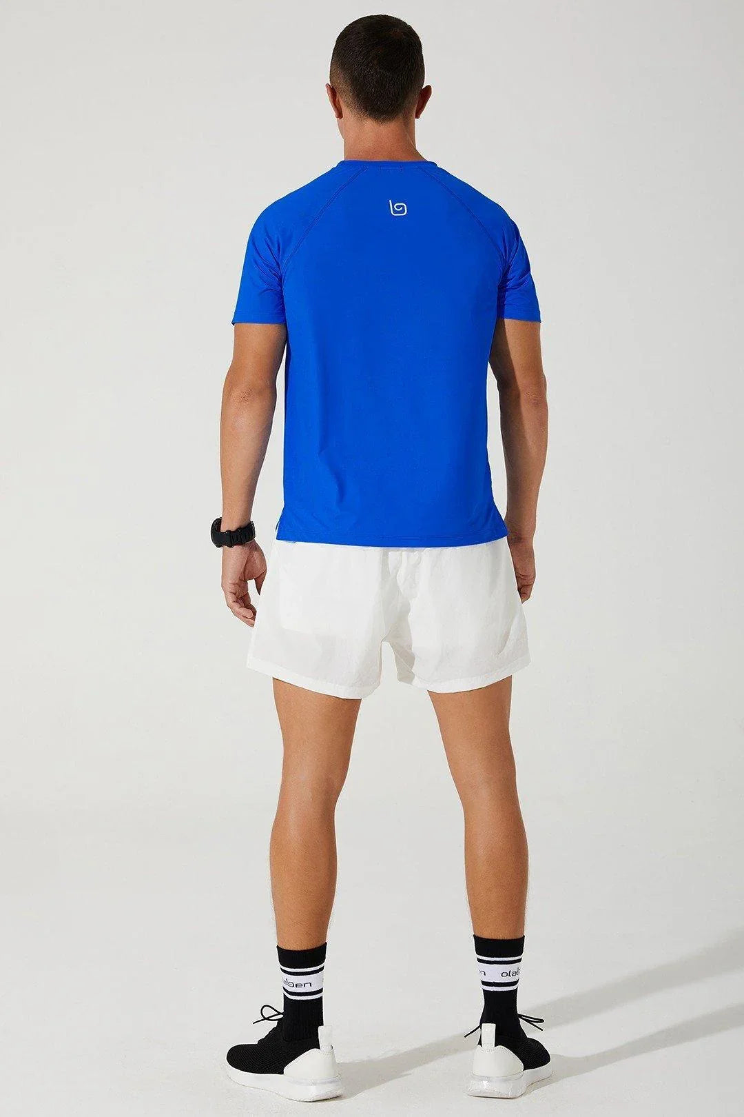 Leocade Crew Neck Tee - Blue - Olaben - Mens Short Sleeve