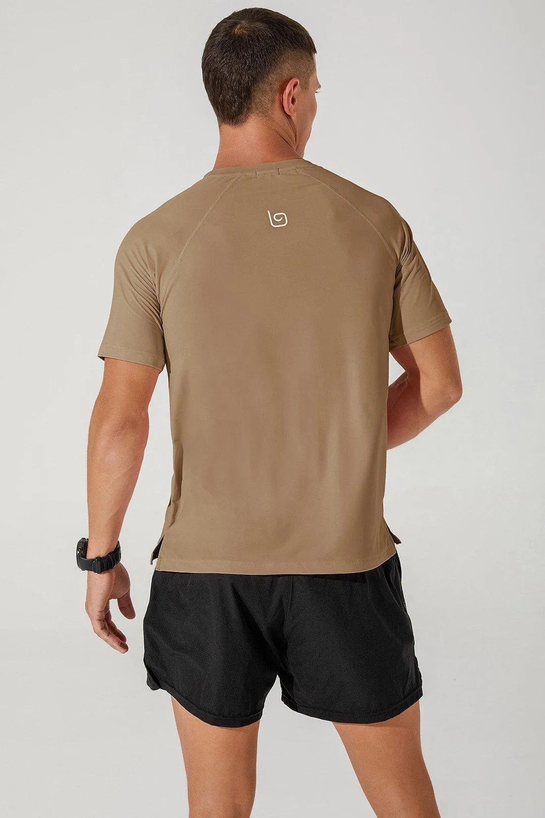 Leocade Crew Neck Tee - Cappuccino - Olaben - Mens Short Sleeve