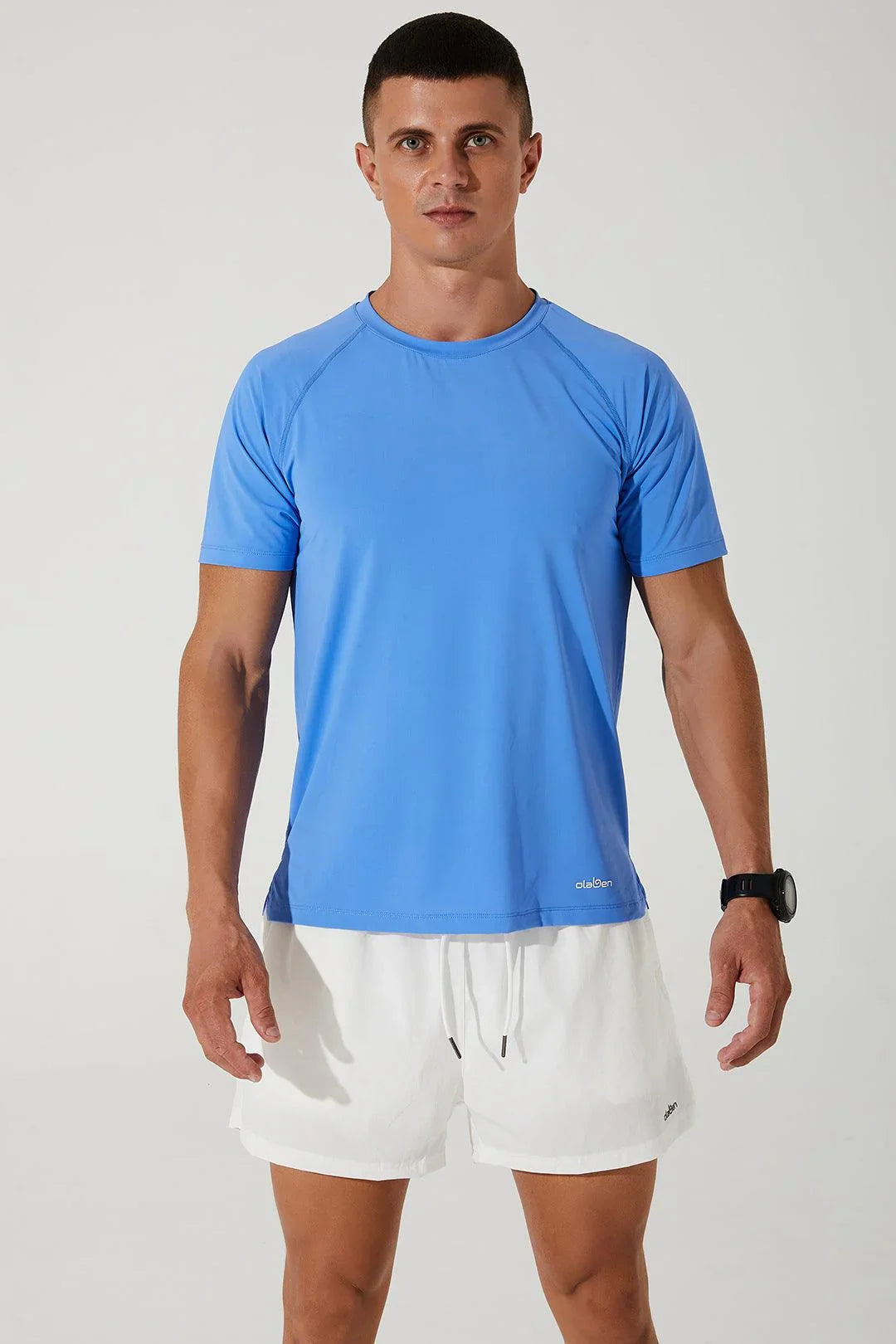 Leocade Crew Neck Tee - Skymond - Olaben - Mens Short Sleeve