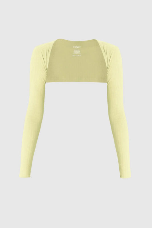 Classic Bolero Crop - Lemon - Olaben - Womens Long Sleeve
