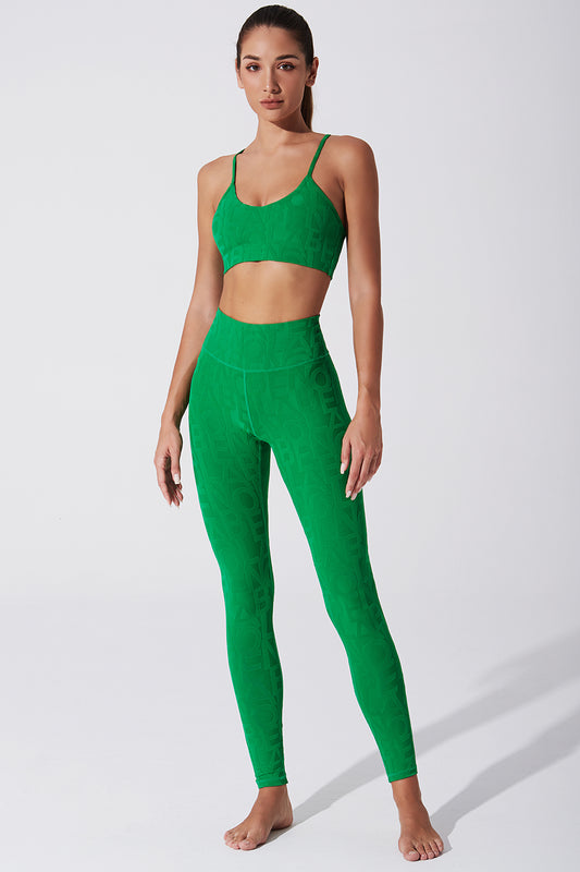 Women's dark green Lumiere Bra 3D, a stylish and comfortable undergarment.