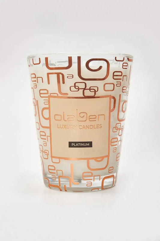 Luxury Platinum Candle Jasmine & Lily - Gold - Olaben
