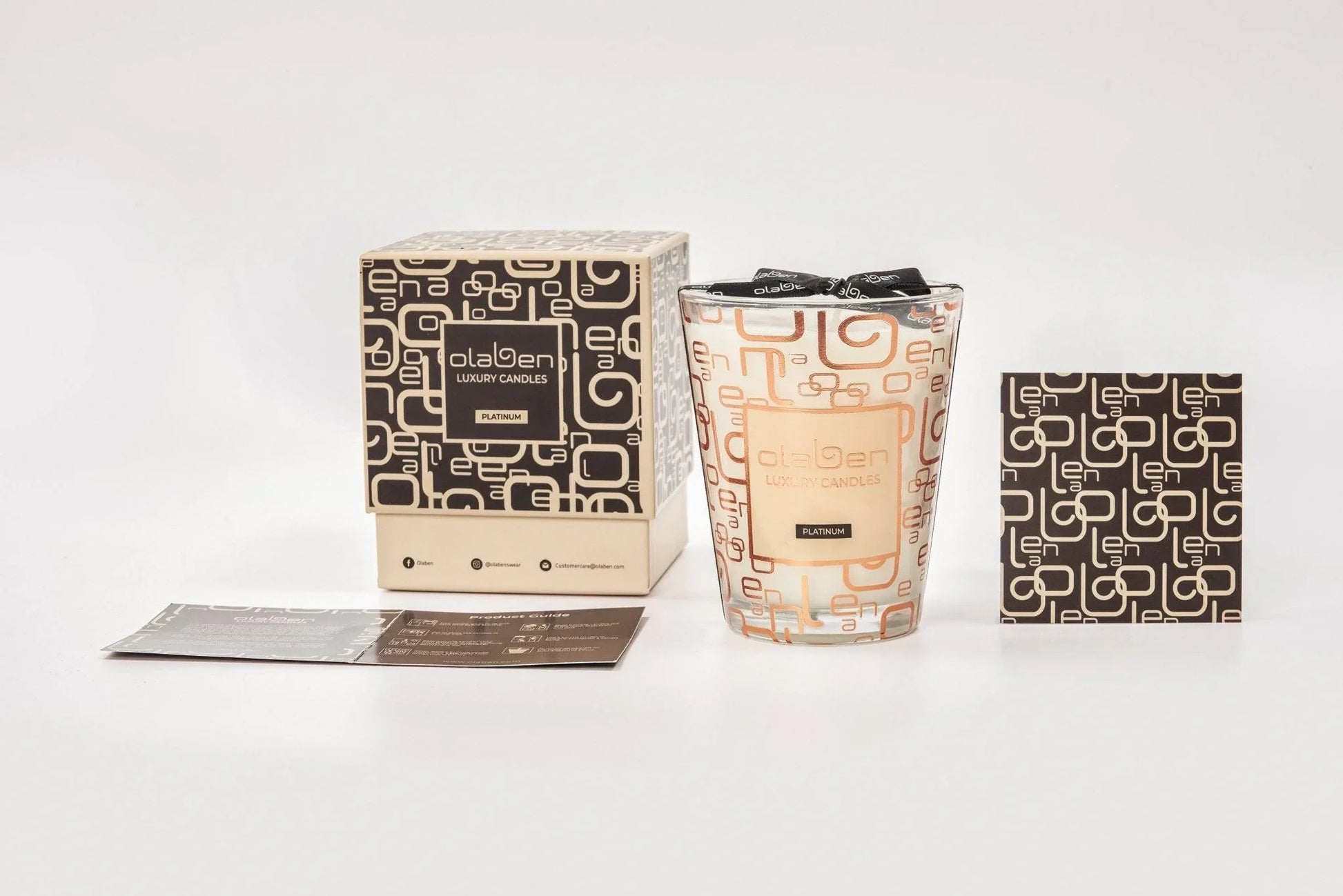 Luxury Platinum Candle Fig & Pomegranate - Gold - Olaben - Equipment