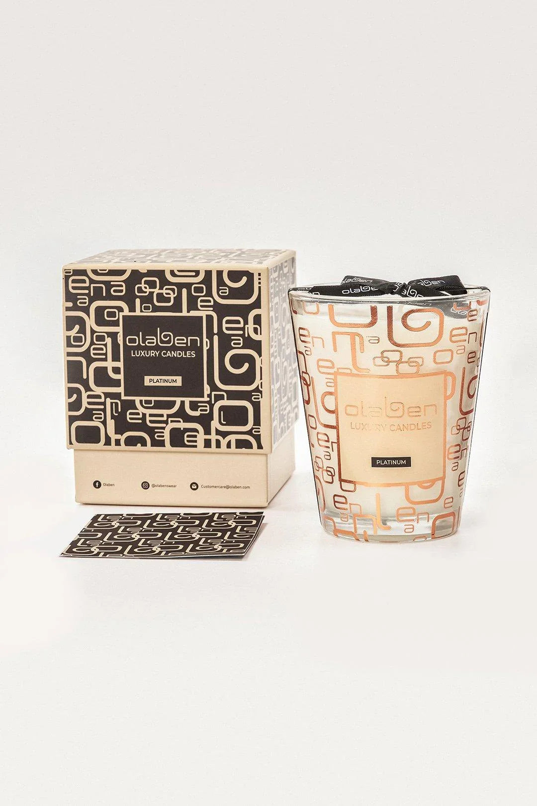 Luxury Platinum Candle Jasmine & Lily - Gold - Olaben - Equipment