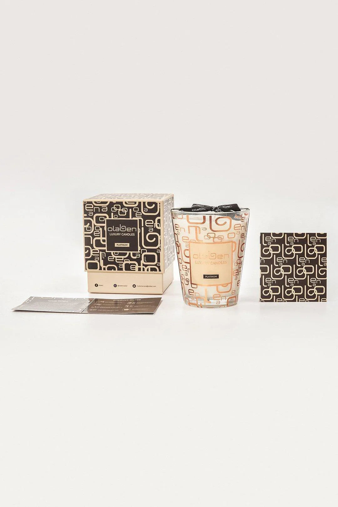 Luxury Platinum Candle Jasmine & Lily - Gold - Olaben - Equipment