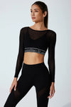 Luziana B'Mesh Top - Black - Olaben - Womens Bra