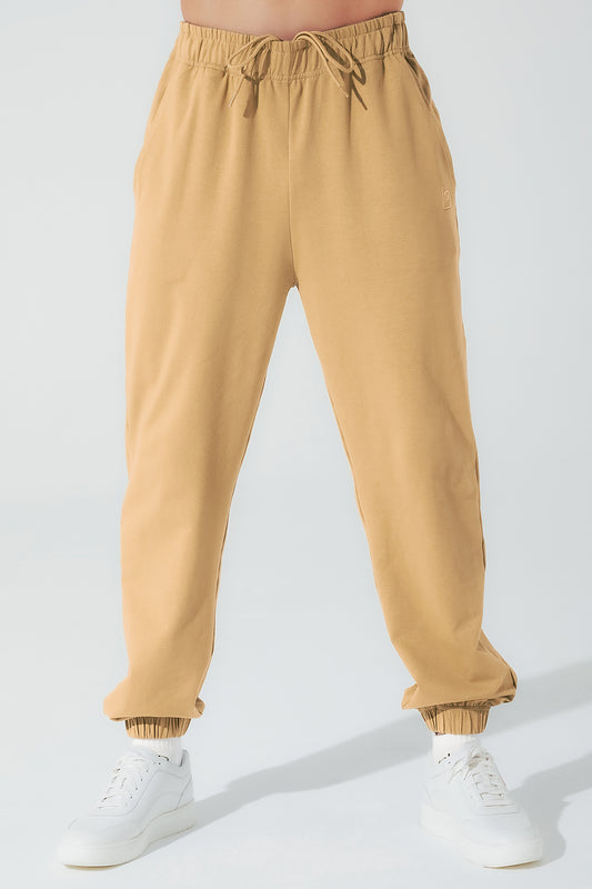 Janet men's cappuccino beige sweatpants, stylish and comfortable trousers for men - OW-0034-MTR-BG.