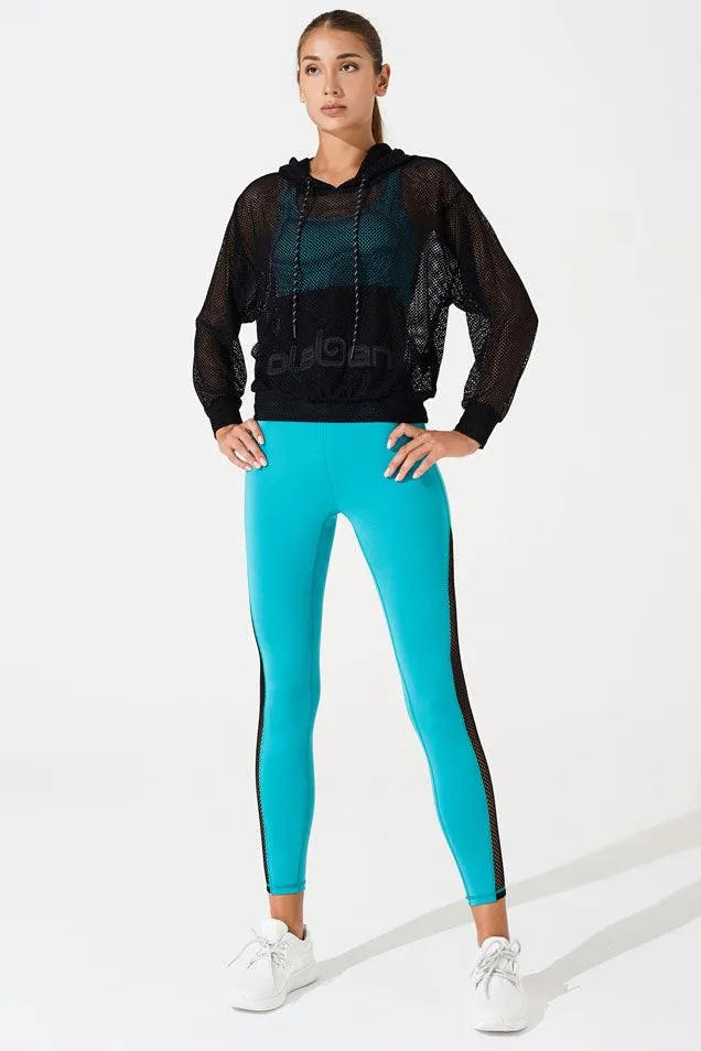 Mesh Carlo Hoodie - Black - Olaben - Womens Hoodie