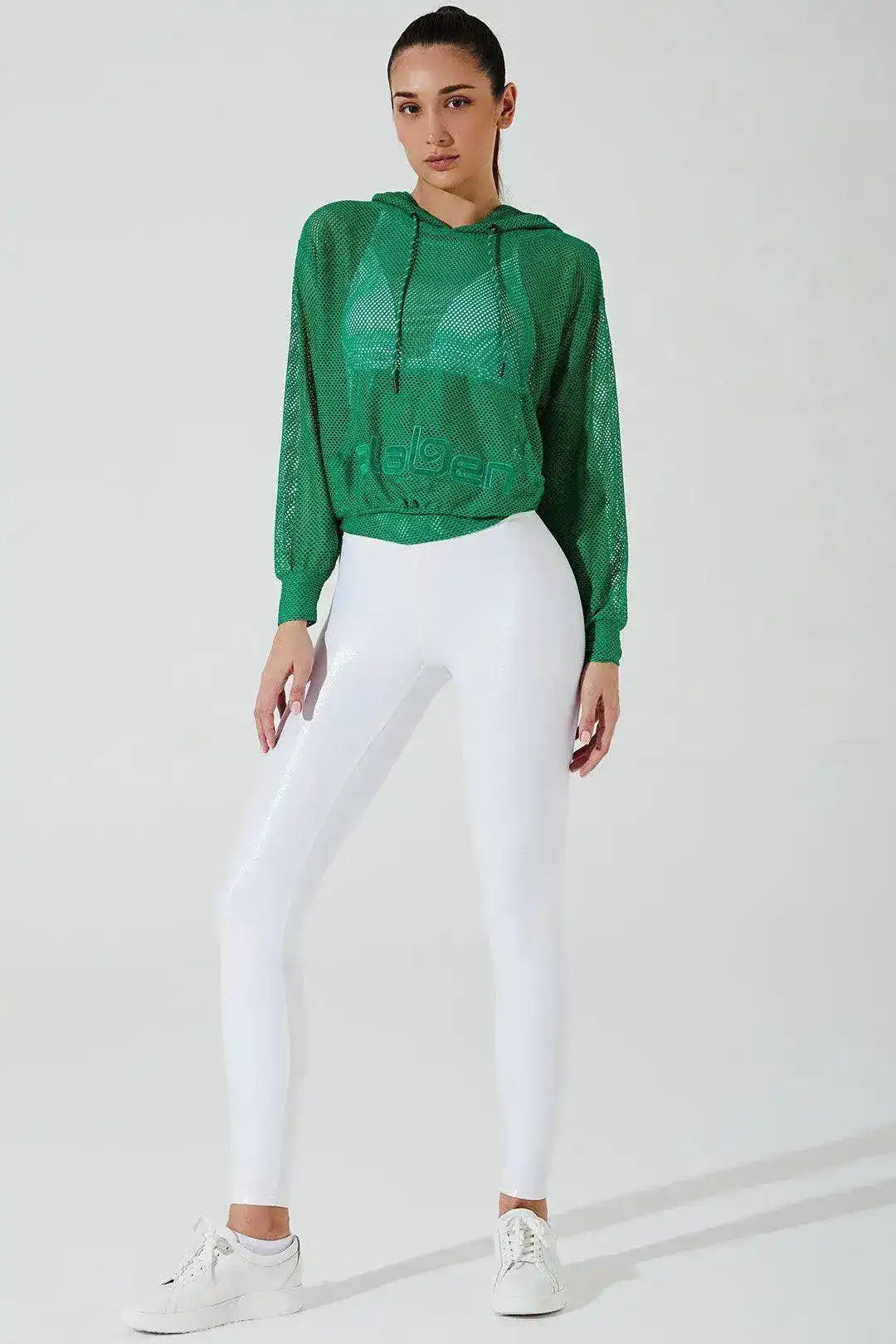 Mesh Carlo Hoodie - Green Holly - Olaben