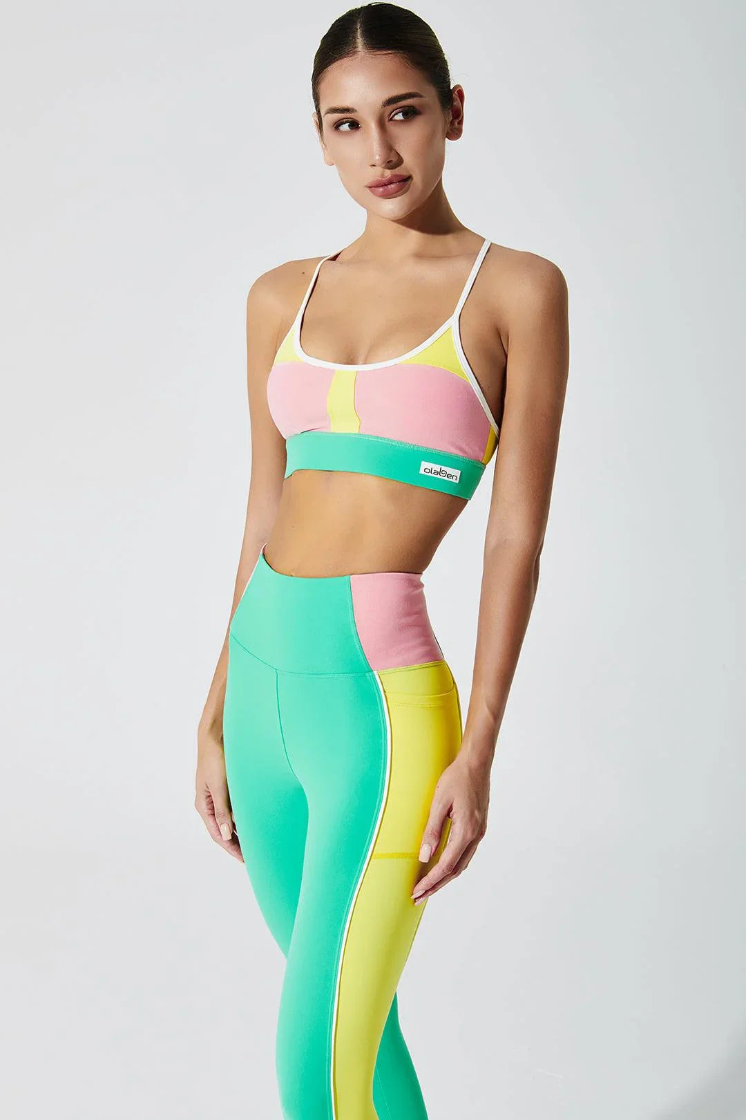 Mona Colorblock Bra - Pastel - Olaben - Womens Bra