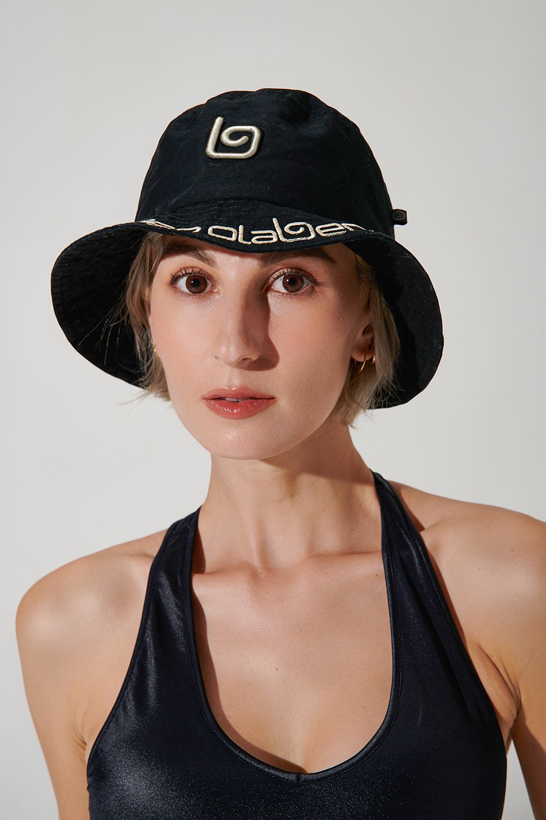 Stylish black bucket hat headwear for men and women - OW-0153-UHW-BK_1.jpg
