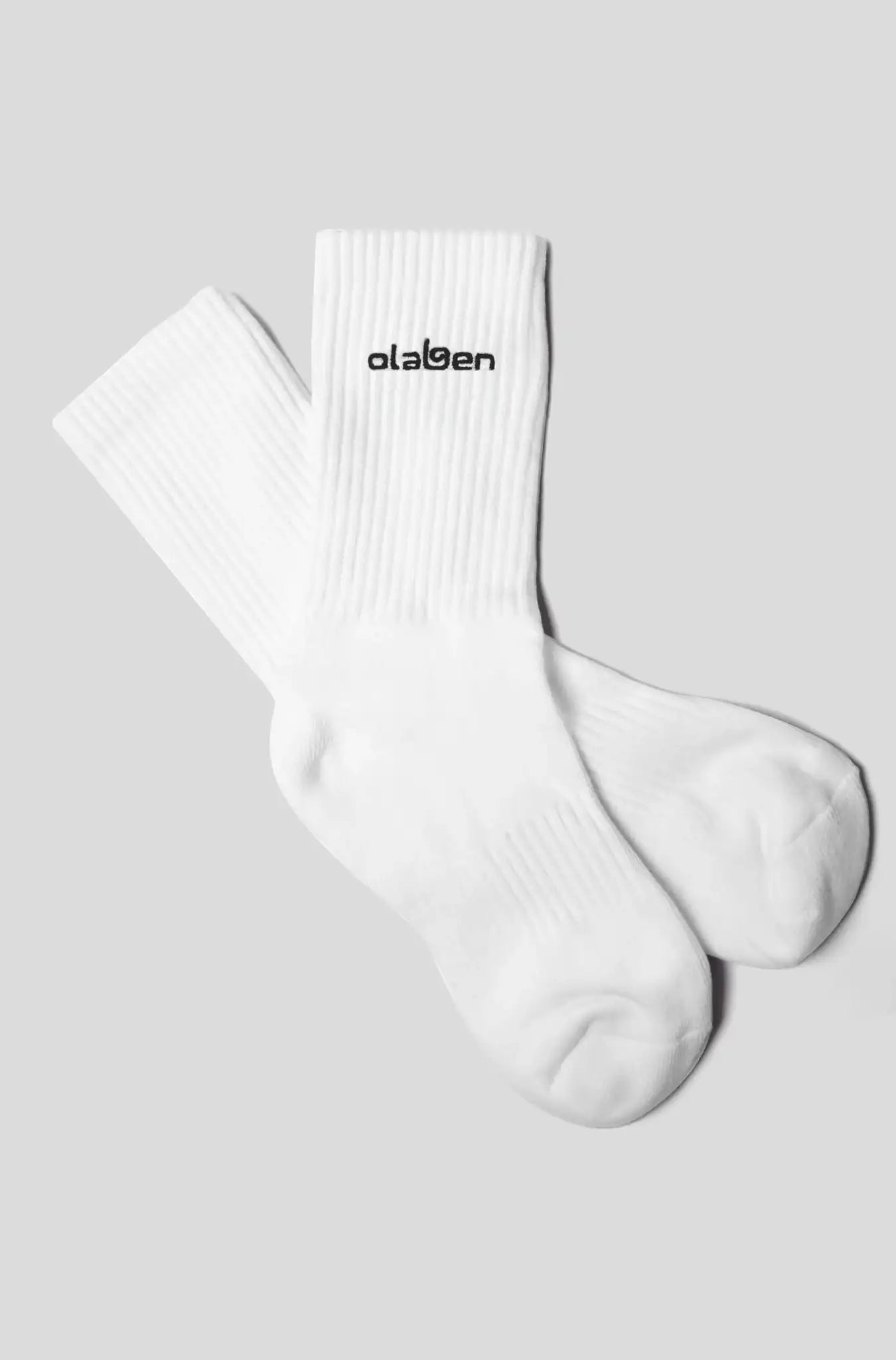 Olaben Crew Socks - White