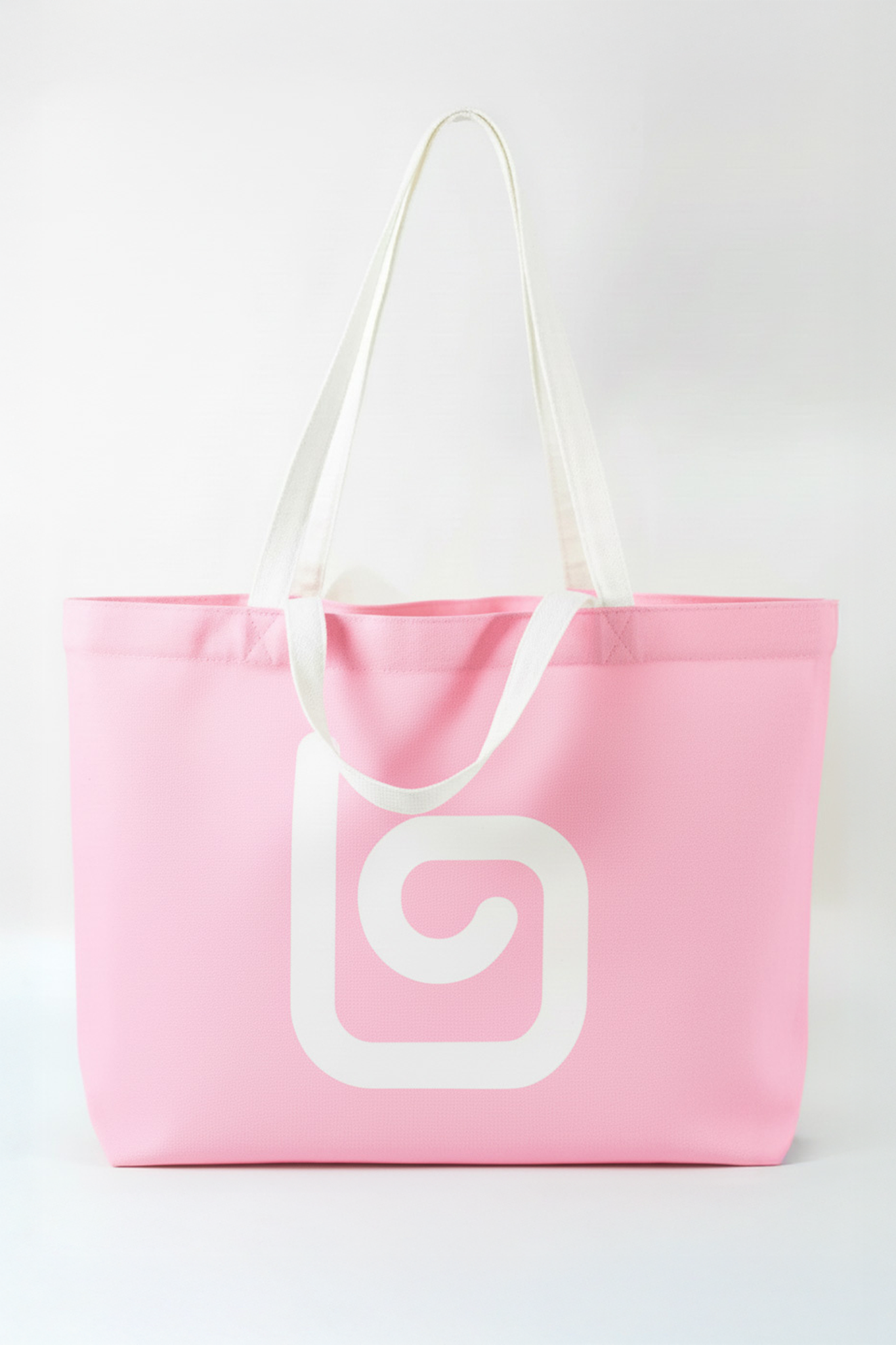 Olaben Multi Strap Canvas Tote Bag - Baby Pink