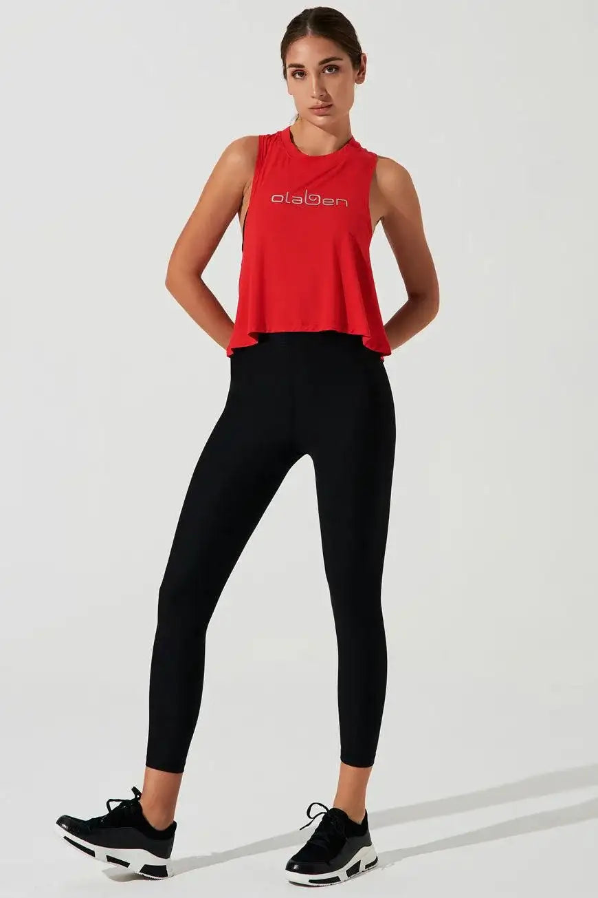 Olaben Twisted Back Tank - Venetian Red - Olaben