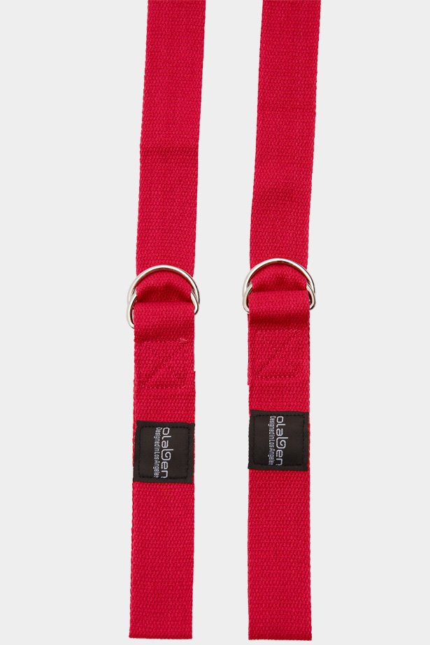 Red yoga strap equipment for stretching and flexibility - OW-0157-UEQ-RD_2.jpg