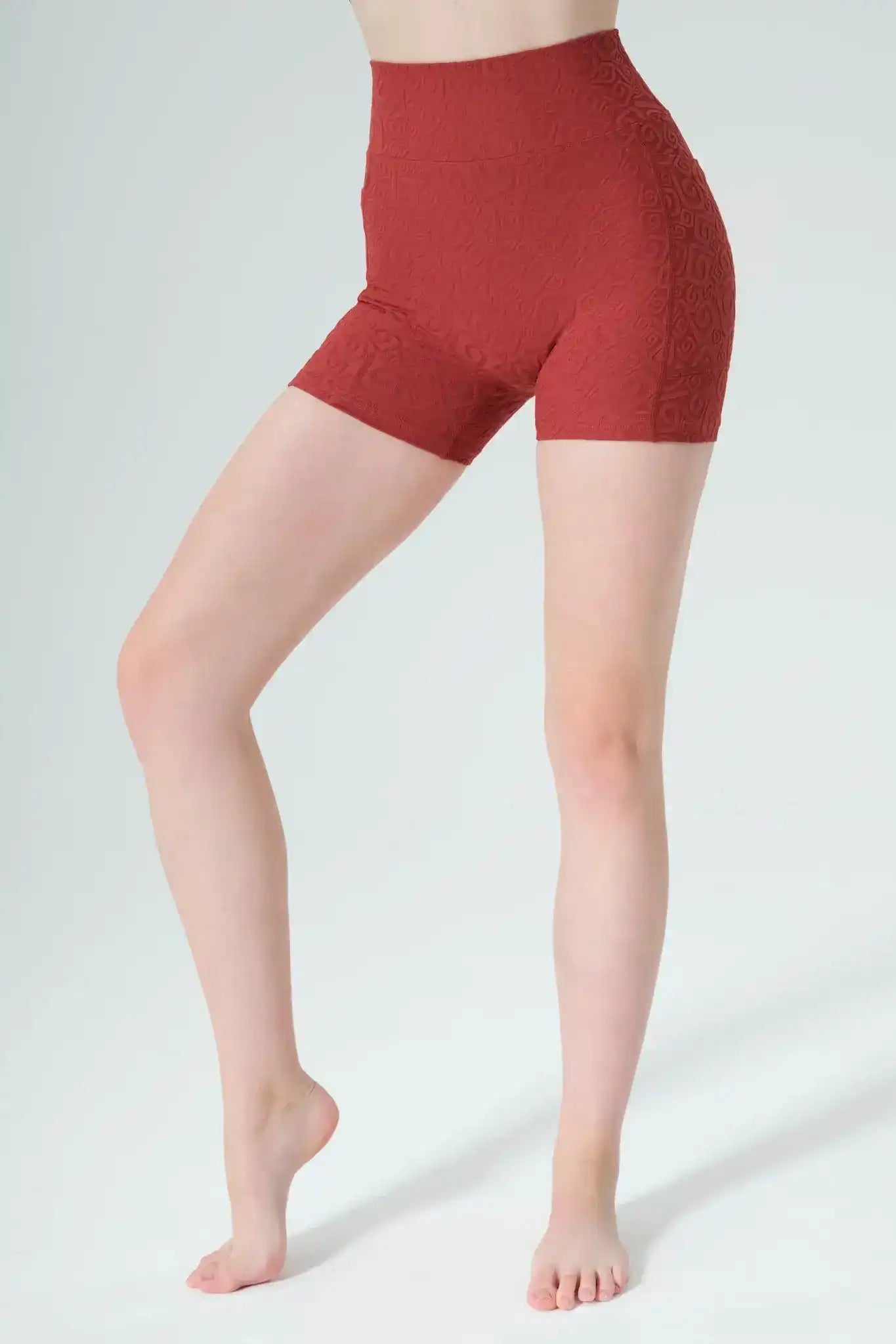 Olivia 3D Pocket Shorts - Merlot - Olaben