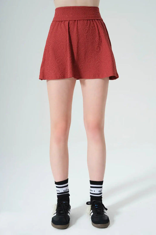 Sadie 3D Skirt - Merlot - Olaben