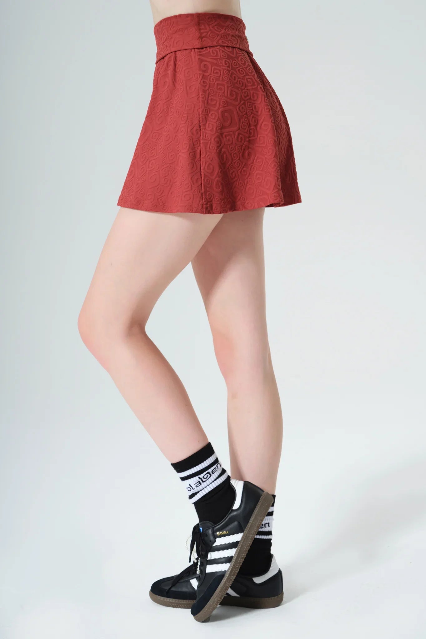 Sadie 3D Skirt - Merlot - Olaben - Womens Skirt