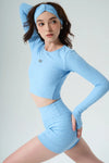 Nala Long Sleeve 3D Bra - Ice Crystals - Olaben - Womens Long Sleeve