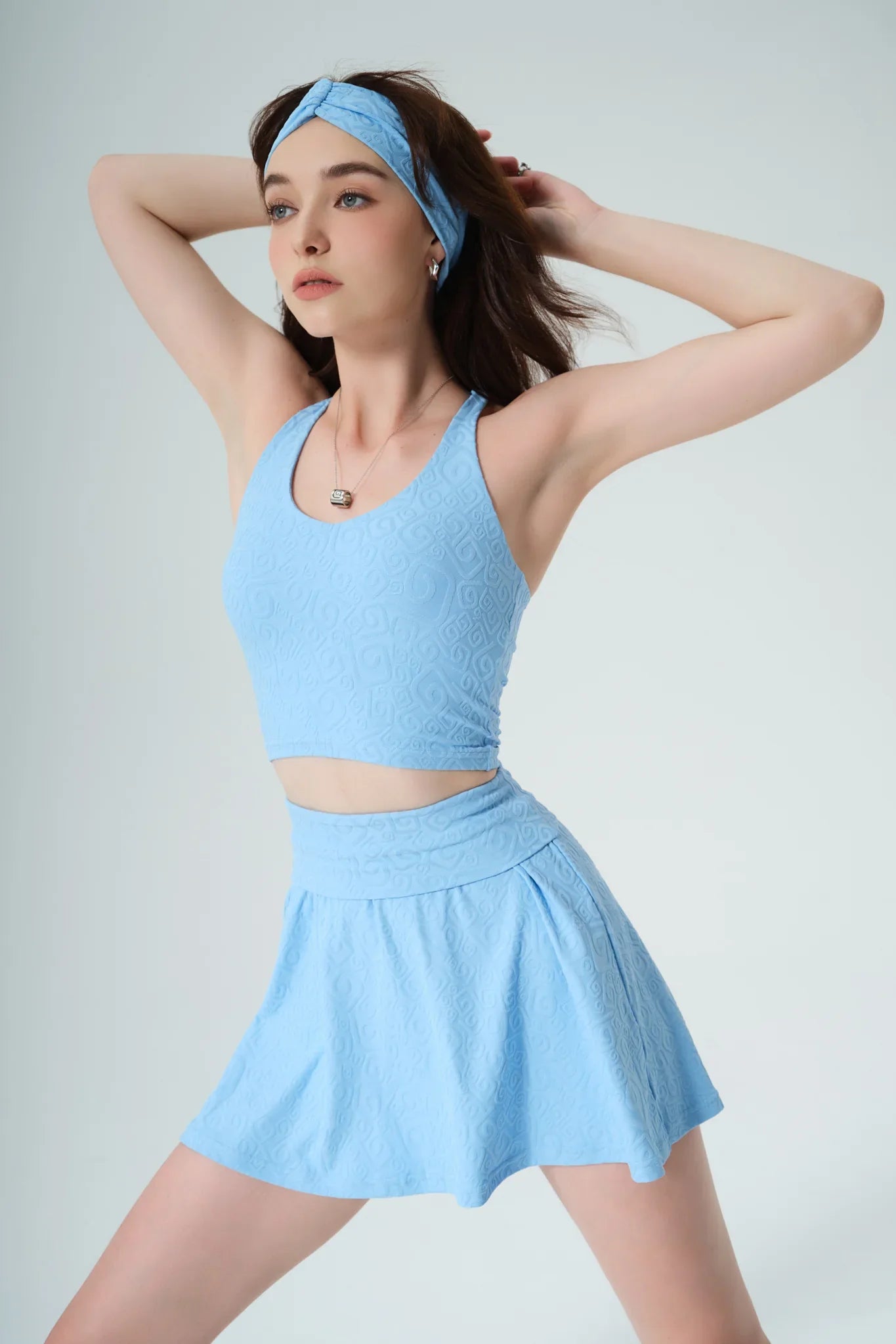 Sadie 3D Skirt - Ice Crystals - Olaben - Womens Skirt