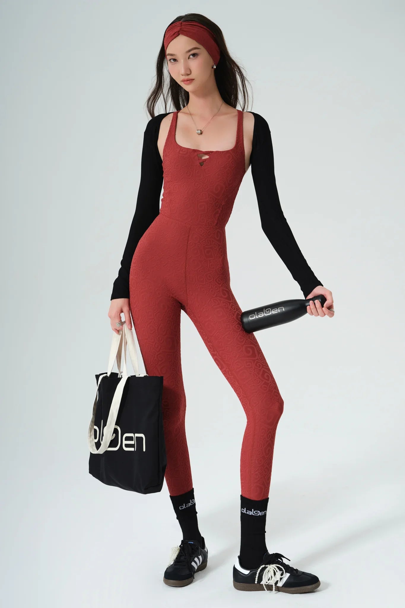 Risha 3D Jumpsuit - Merlot - Olaben - Womens Jumpsuit