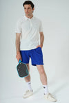 Racquet Club Polo Shirt & Verney 5'' Adapt Running Short - White - Olaben - Bundle