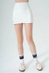 Racquet Crossover Skirt - White - Olaben - Womens Skirt