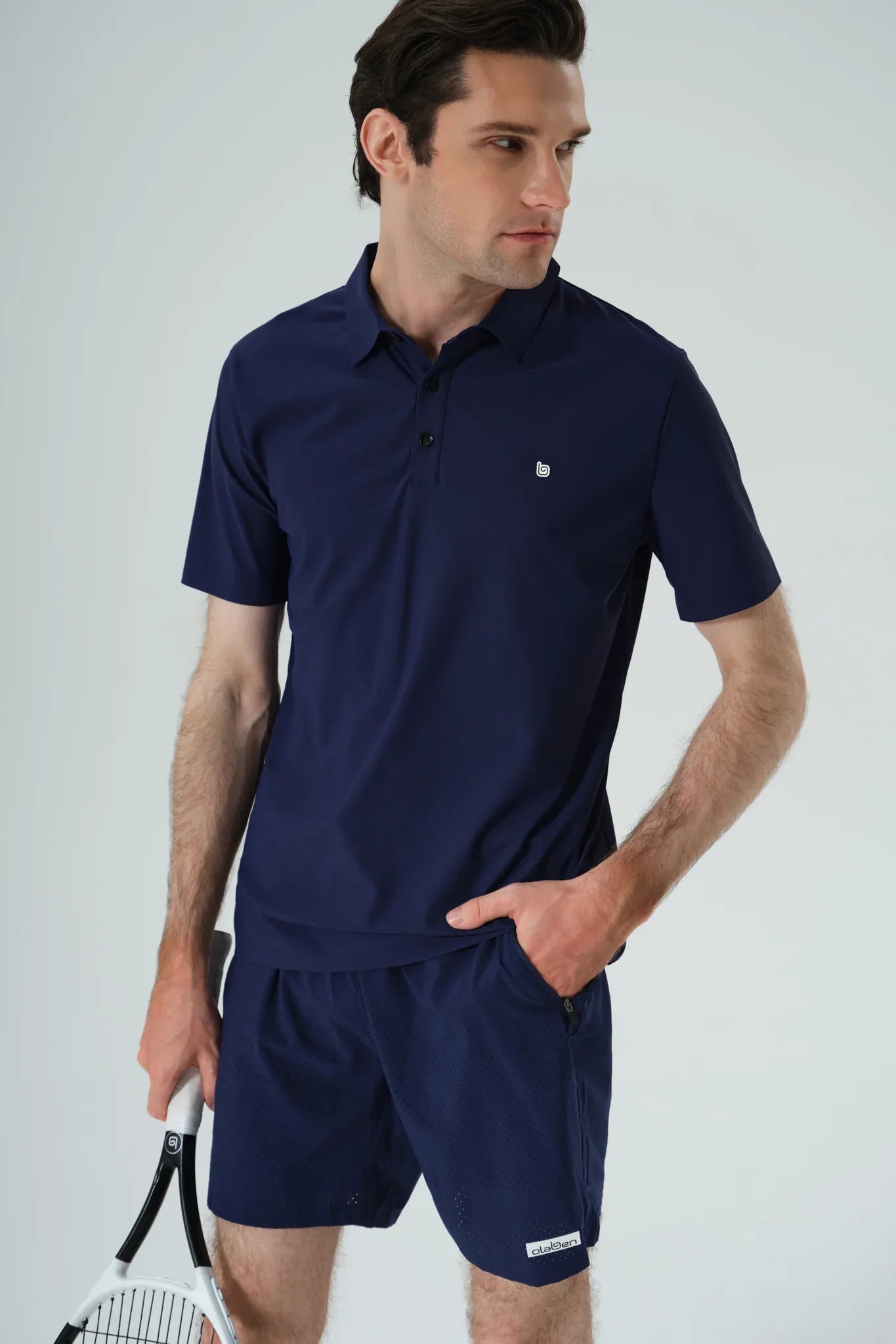 Racquet Club Polo Shirt - Night Sky - Olaben - Mens Short Sleeve