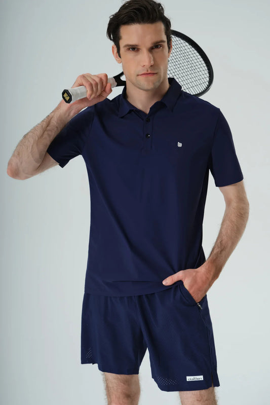 Racquet Club Polo Shirt - Night Sky - Olaben - Mens Short Sleeve
