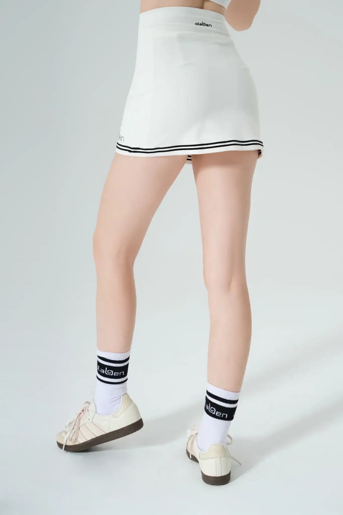 Electric A line Skirt - White - Olaben