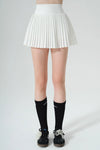 Elite Pleated Skirt - White - Olaben - Womens Skirt