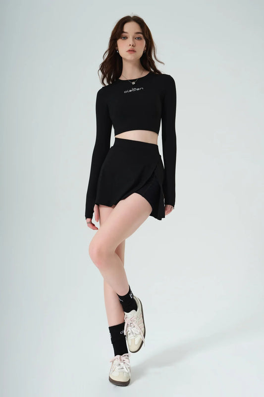 Active Mini Skirt - Black - Olaben - Womens Skirt