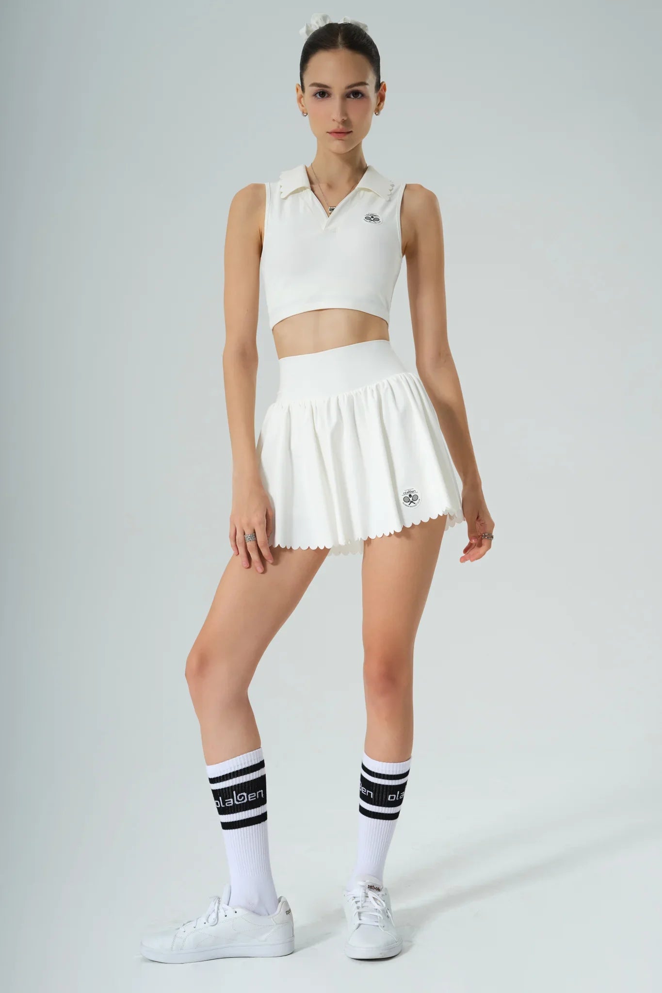 Prestige Tennis Skirt - White - Olaben - Womens Skirt