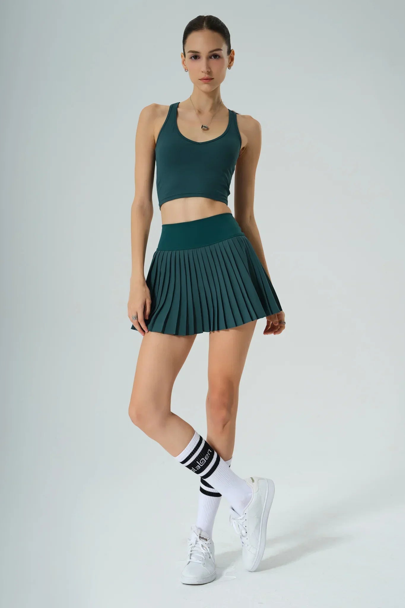 Elay Tank & Birgit Pleated Skirt - Botanic - Olaben - Bundle