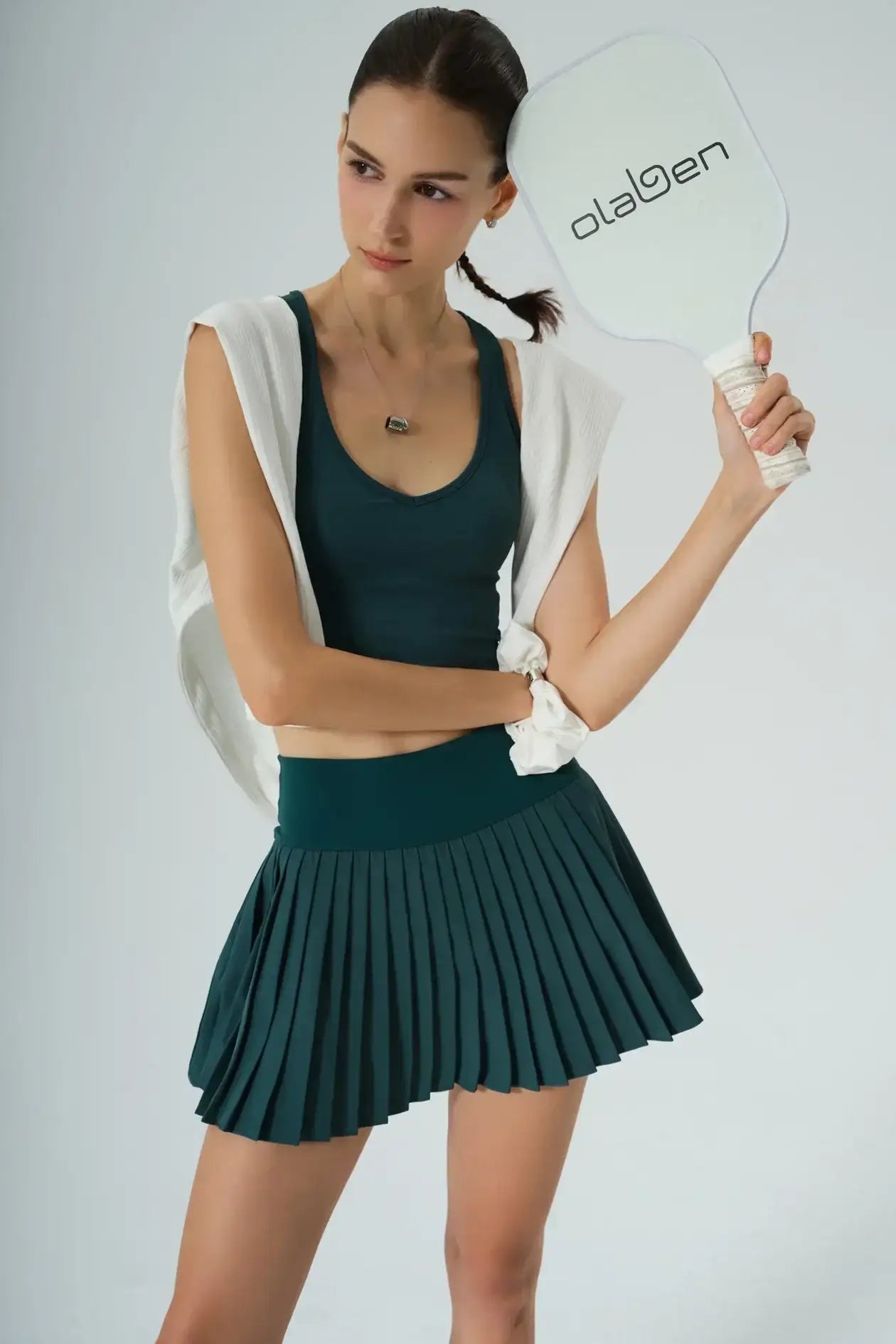 Elay Tank & Birgit Pleated Skirt - Botanic - Olaben