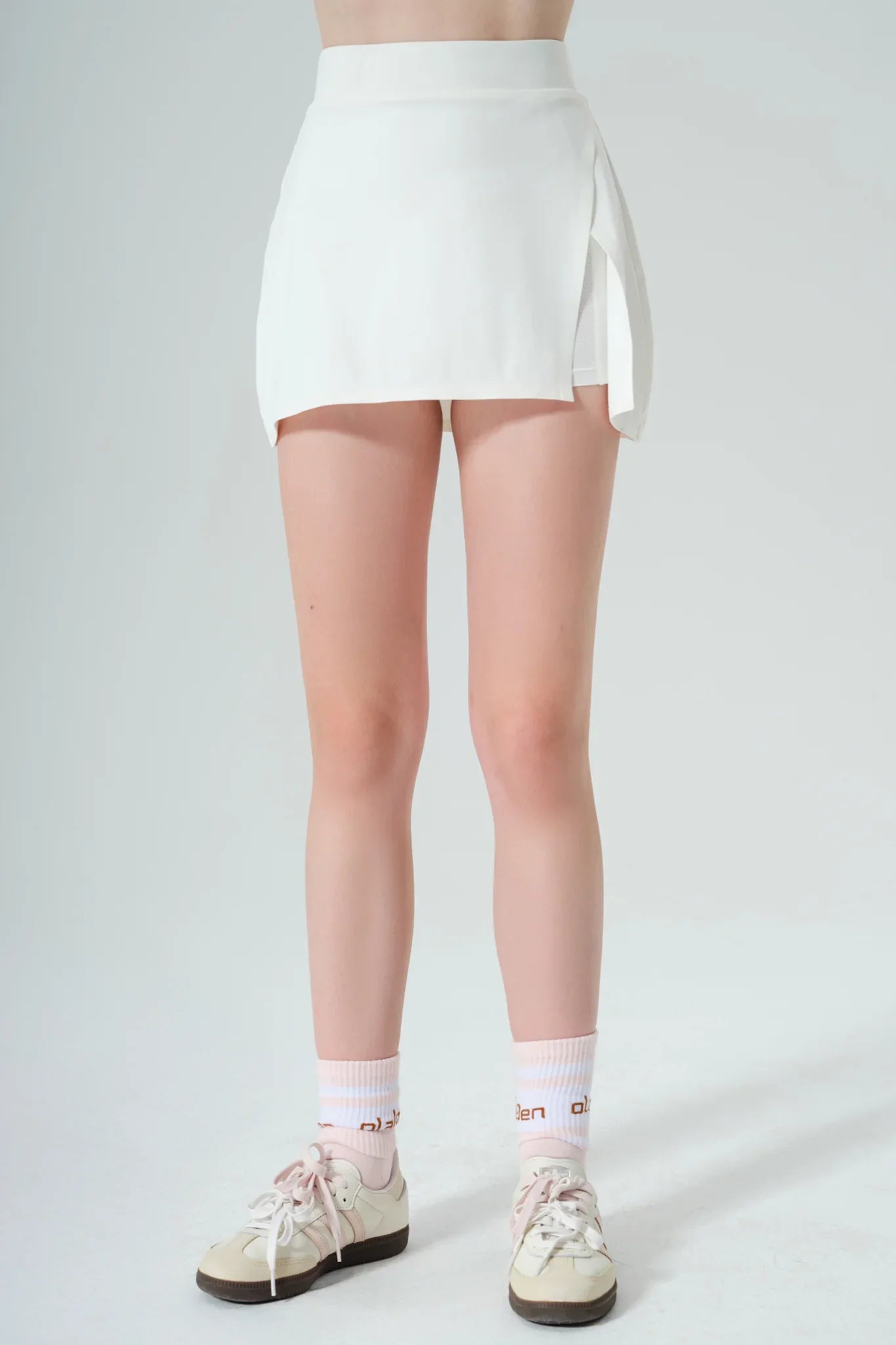 Active Mini Skirt - White - Olaben - Womens Skirt