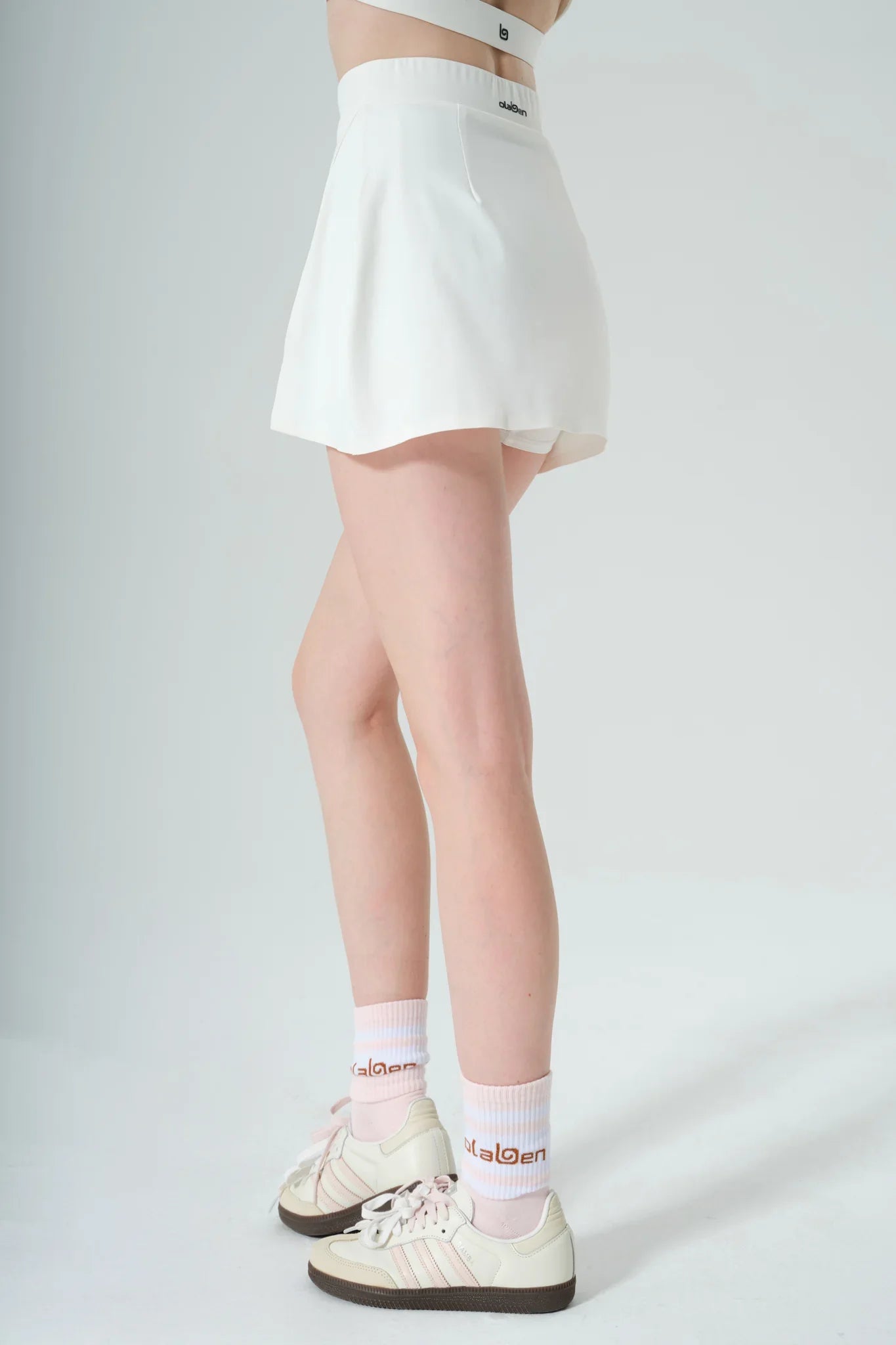 Active Mini Skirt - White - Olaben - Womens Skirt