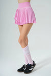 Pleated A Line Skirt - Blossom - Olaben - Womens Skirt