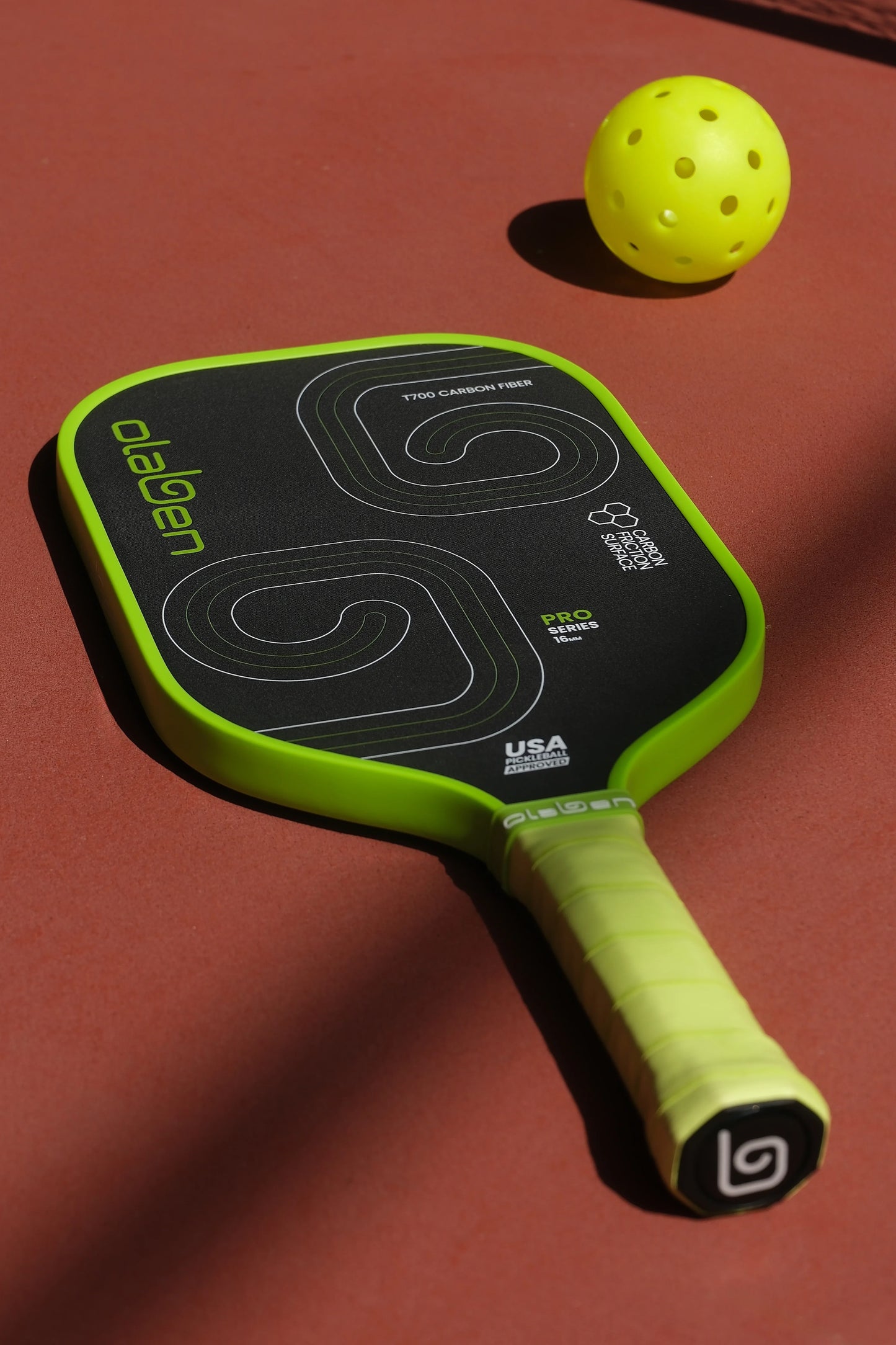 Pro Series Pickleball Paddle 16mm - Green - Olaben - Equipment