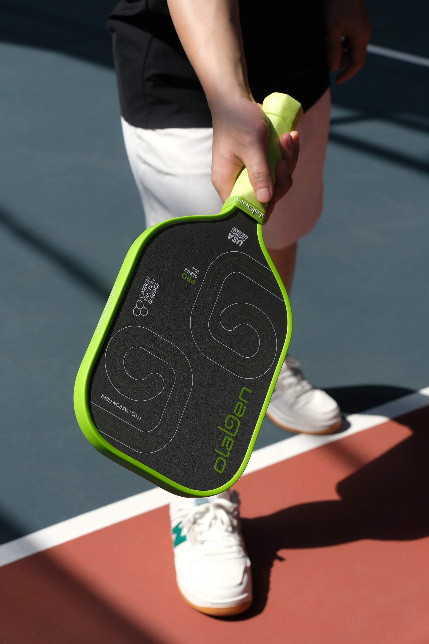 Pro Series Pickleball Paddle 16mm - Green - Olaben - Equipment