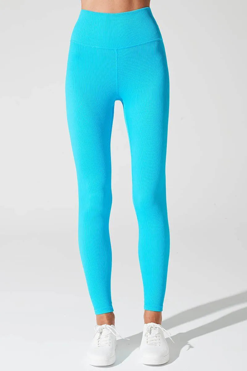 Querida High Waist R Legging - Pacific Blue - Olaben