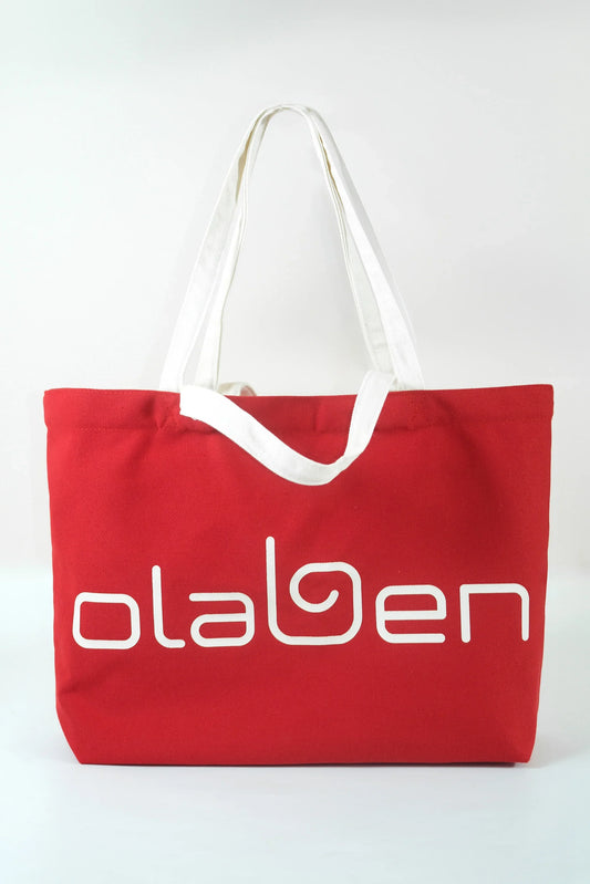 Olaben Multi Strap Canvas Tote Bag - Red - Olaben - Bags