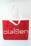 Olaben Multi Strap Canvas Tote Bag - Red - Olaben - Bags