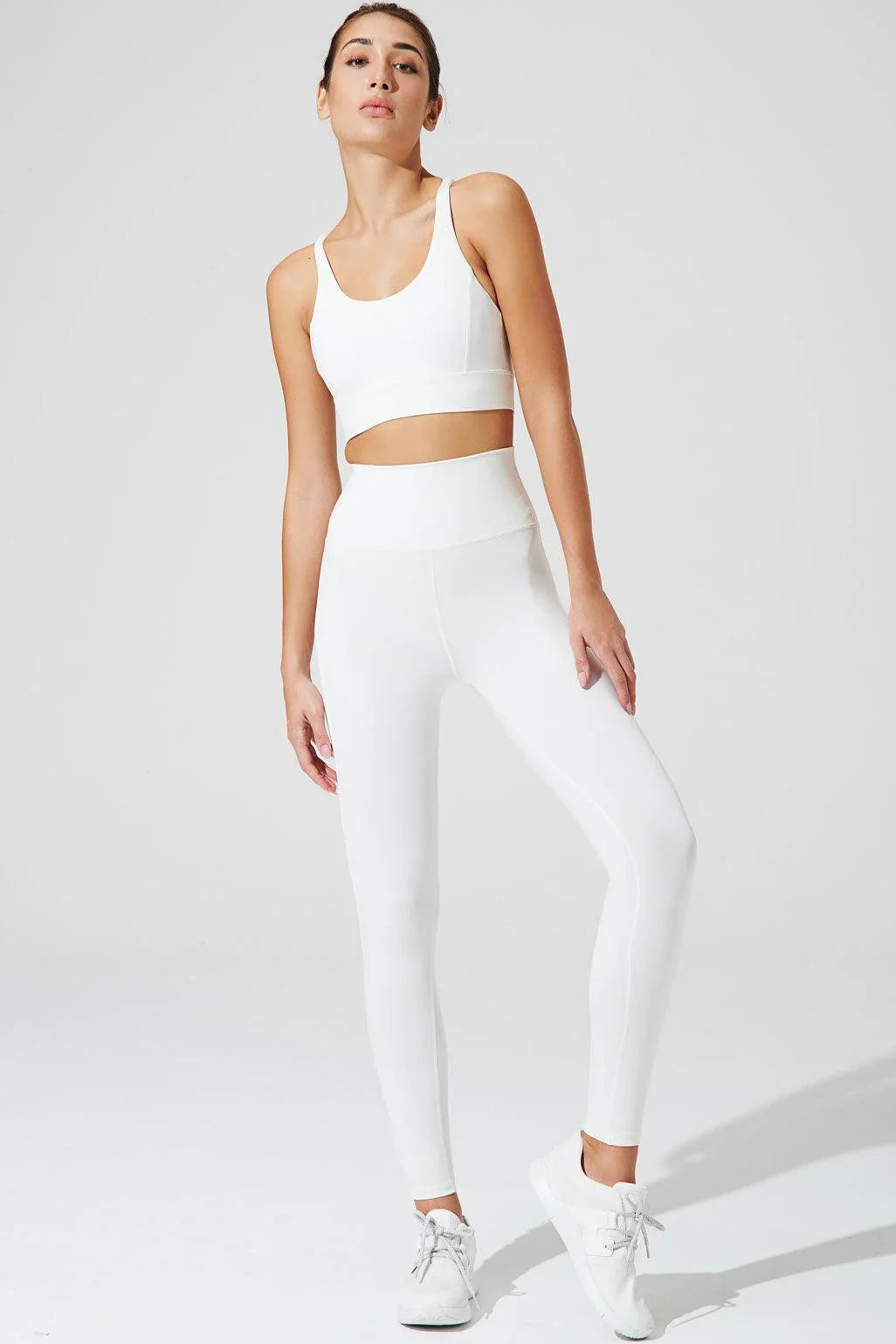 S'Angria 7/8 High Waist Legging - White - Olaben - Womens Leggings
