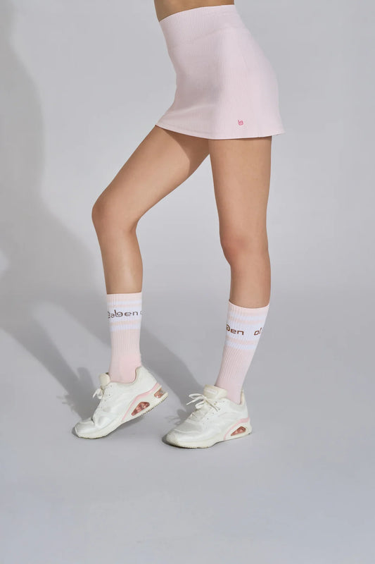 Sculpt Midi Skirt - Pink Babe - Olaben