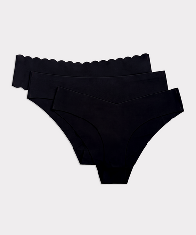 Seamless Trio Underwear - Black