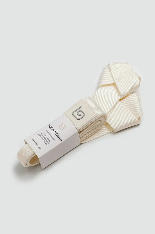 Elite Yoga Strap - Cream - Olaben