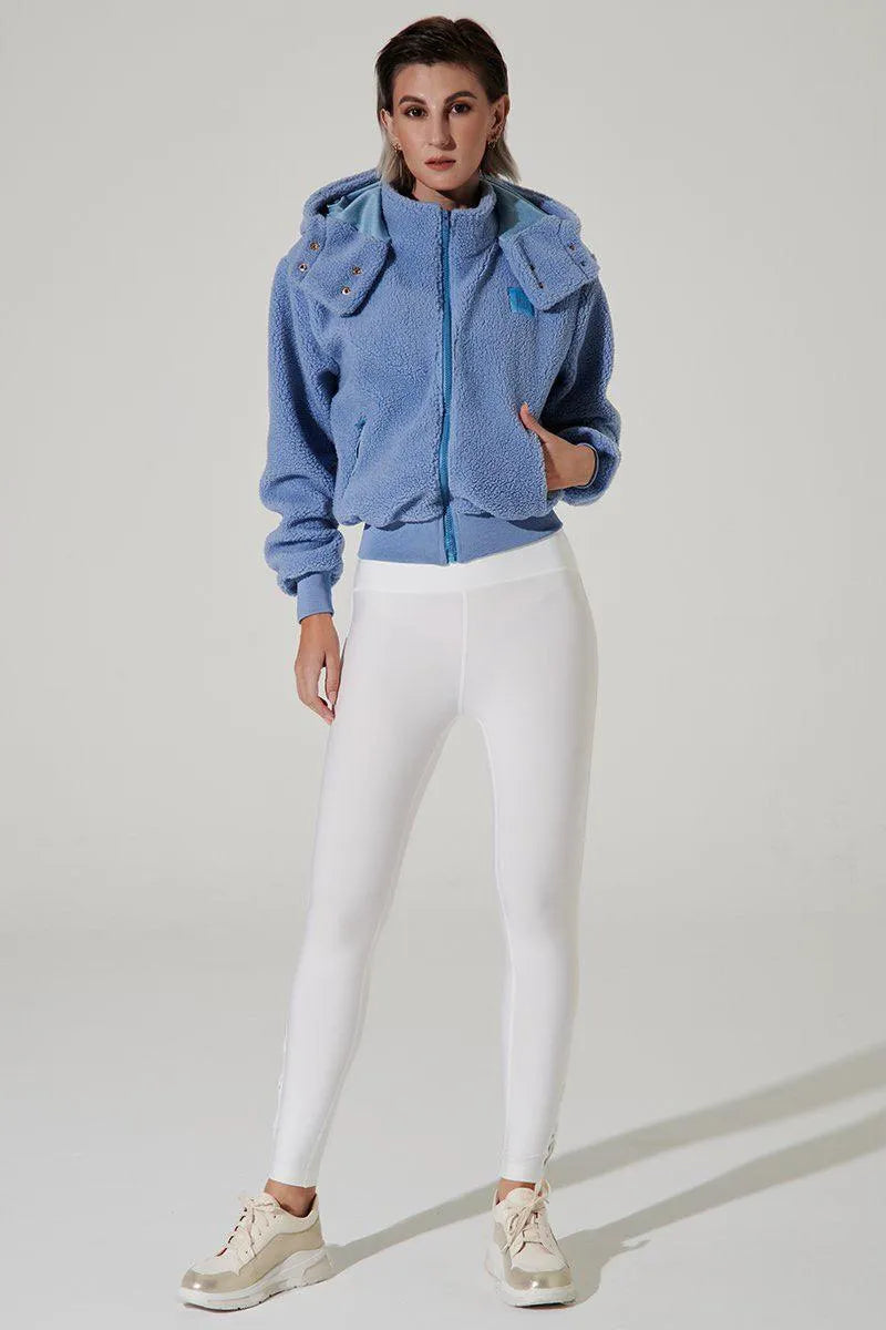 Teddy Sherpa Jacket - Lichen Blue - Olaben - Womens Jacket