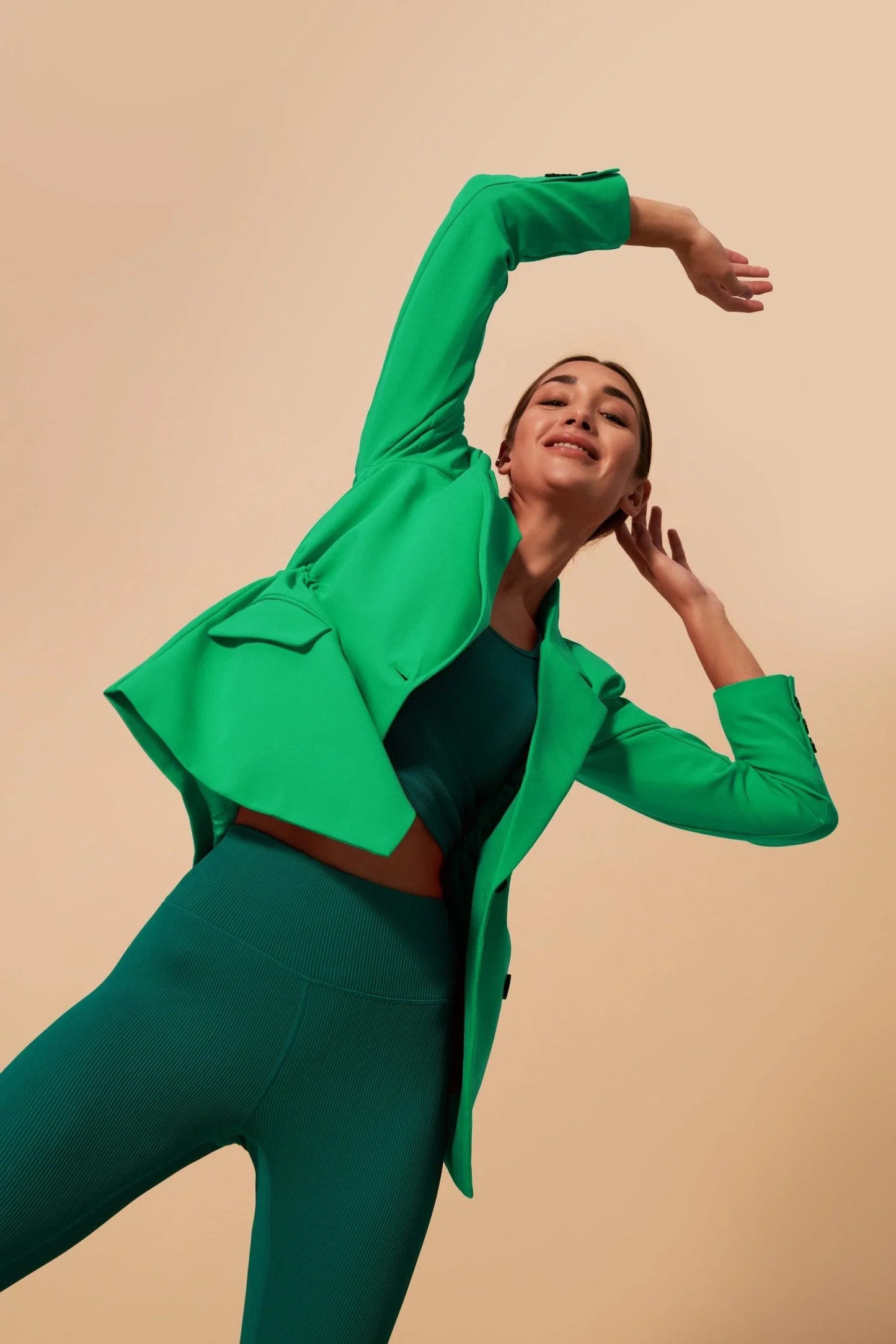 Tifan Blazer - Green - Olaben - Womens Jacket