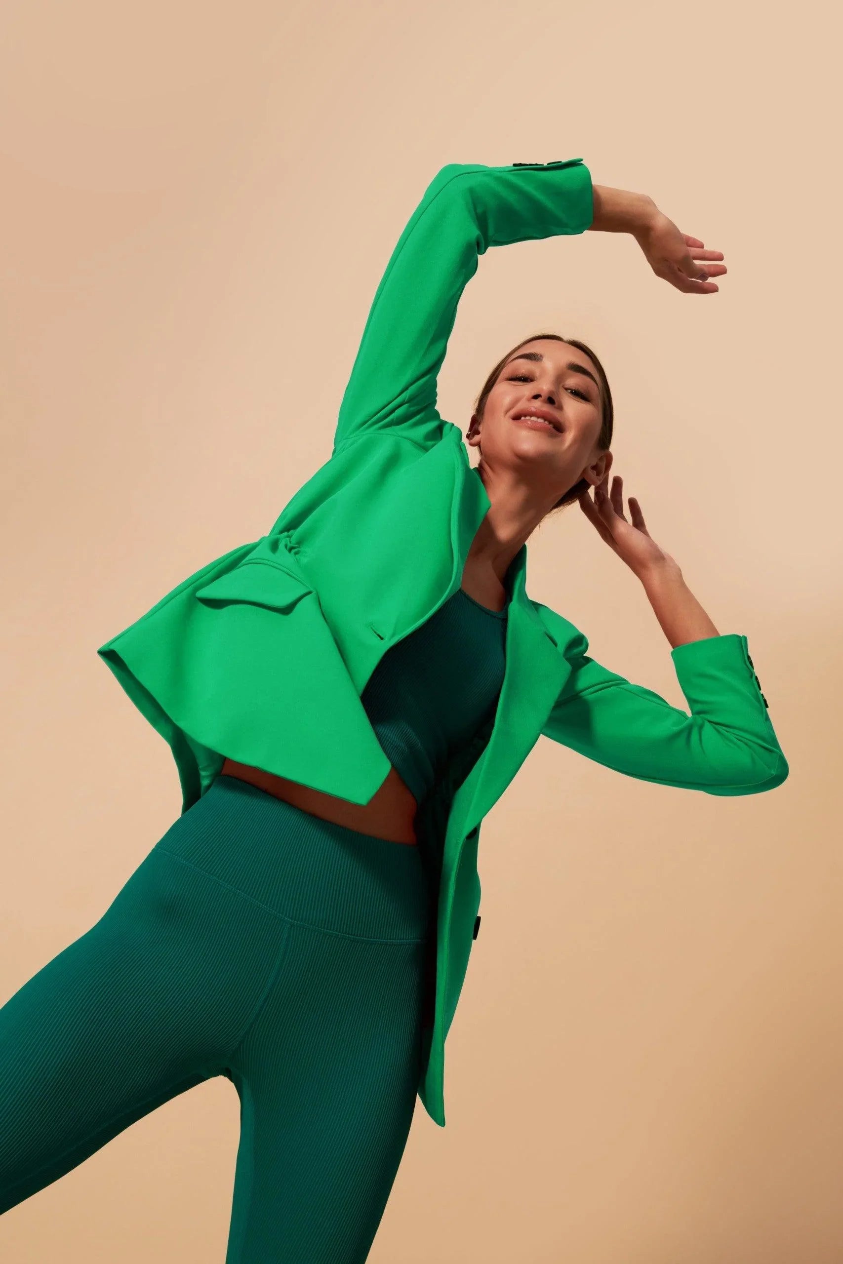 Tifan Blazer - Green - Olaben - Womens Jacket